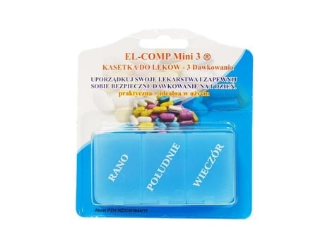 Kaseteira Para Dosagem Diária De Medicamentos, Kd3 A, 1 Unidade El Comp