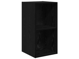 Conjunto 1 Armário De Parede Vidaxl Preto Derivados De Madeira (37 X 37 X 72 Cm)