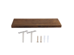 Prateleira flutuante de pau paulownia, 40x14x2cm, rack de armazenamento para sala | S/MARCA
