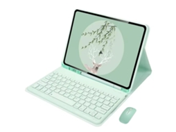Capa Com Teclado Para Samsung Galaxy Tab S11 11 Polegadas Com Mouse, Verde Gertiz (2025)