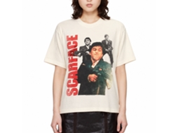 Rockinstone Scarface Movie Tony Collage Solid Natural Adult T-shirt Size:s