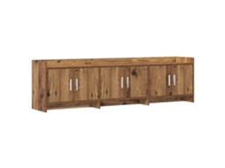 Vidaxl Gabinete para Tv 168 X 33 X 47 Cm Madeira Antiga
