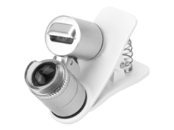 Mini Microscópio de Bolso com Lupa e Luz Led, Lupa para Detecção de Falsificações BRILVIBERA