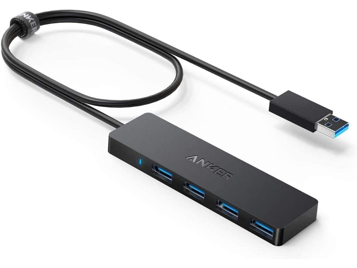 Hub Usb 3.0 De 4 Portas, Hub De Dados Usb Ultrafino Com Cabo De Extensão De 0,6 M Carregamento Não Suportado Brilvibera