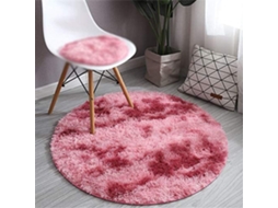Tapete Ehstmind Chickwin Modern Shaggy Plush Round Fofo Antiderrapante Faux Fur Quarto Multicor (100x50x50cm)