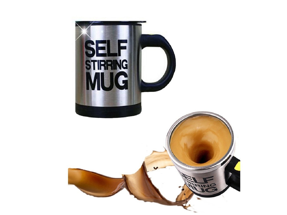 Copo Misturador Magnético Automático Em Aço Inoxidável E Plástico, Para Café, Leite, Chá E Diversas Bebidas