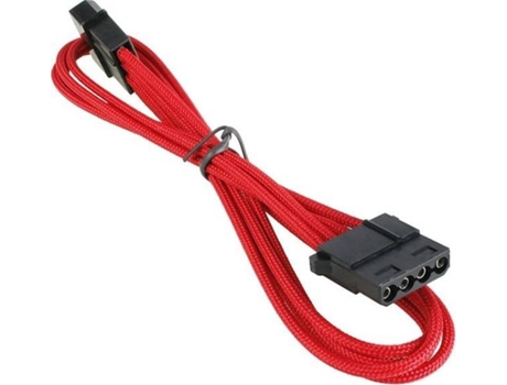 Cabo Sleevado  Alchemy Molex 45Cm Vermelho/Preto