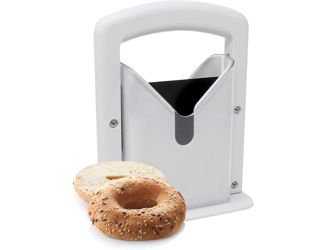 Fatiador De Bagel, Fatiador De Bagel Guilhotina Com Proteção De Segurança Transparente Everley891
