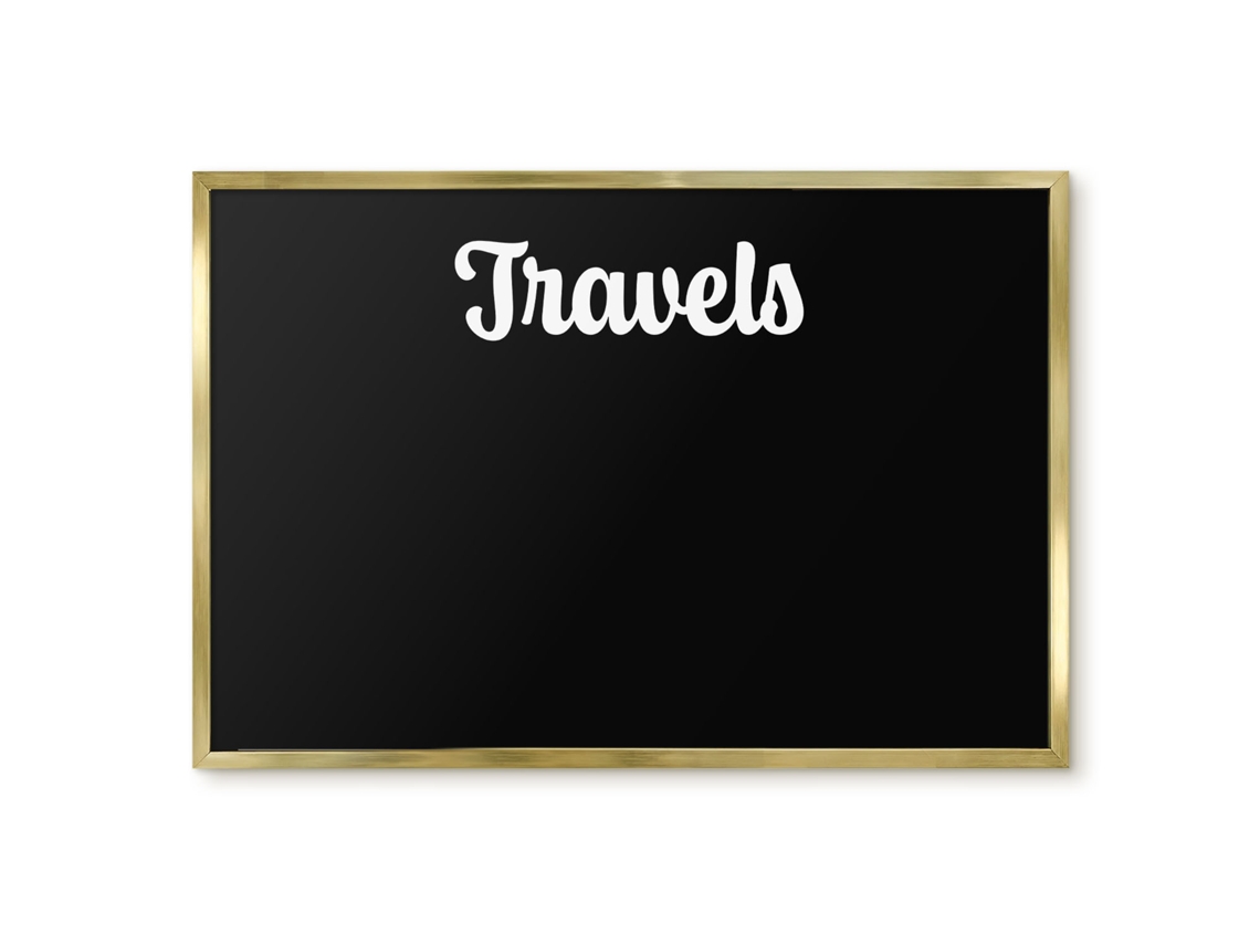 Quadro magnético de parede para viagens, ideal para o quarto, Espelharte (60x40 cm)