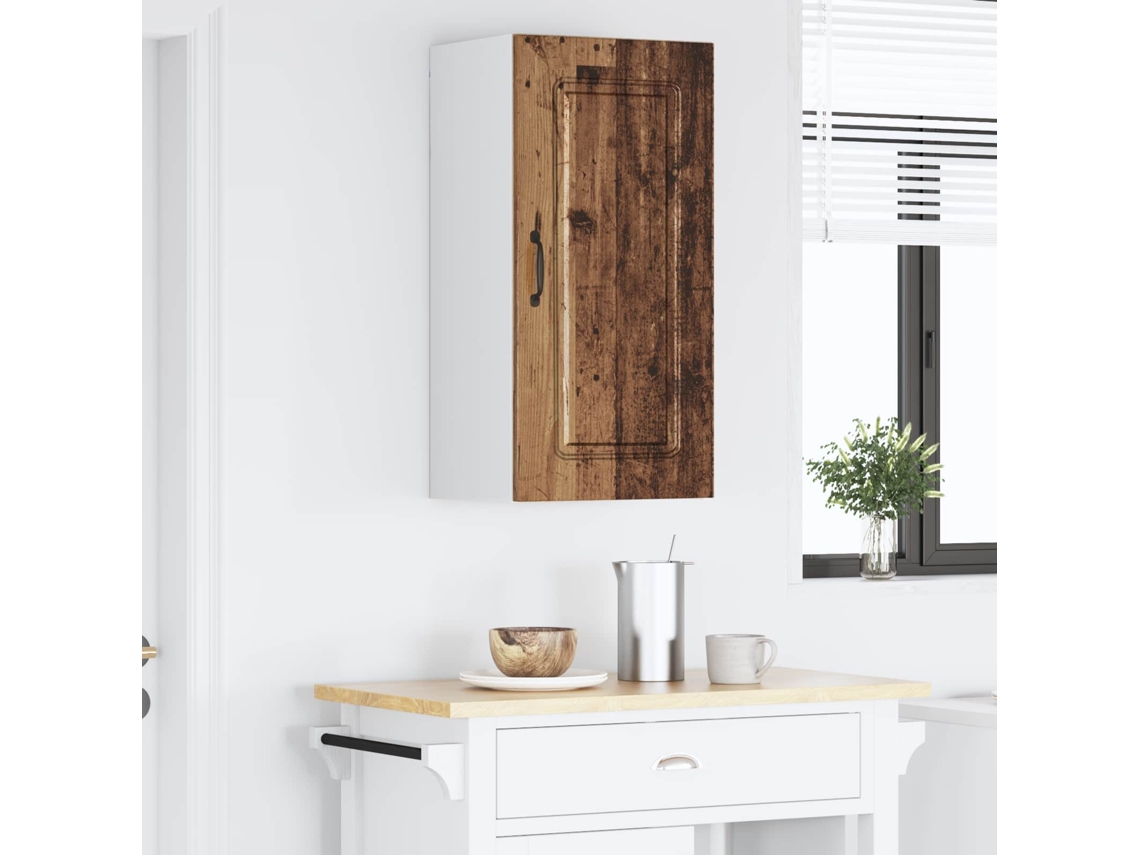 Vidaxl Painel De Lava-louça Kalmar Madeira Antiga 40 X 31 X 80 Cm