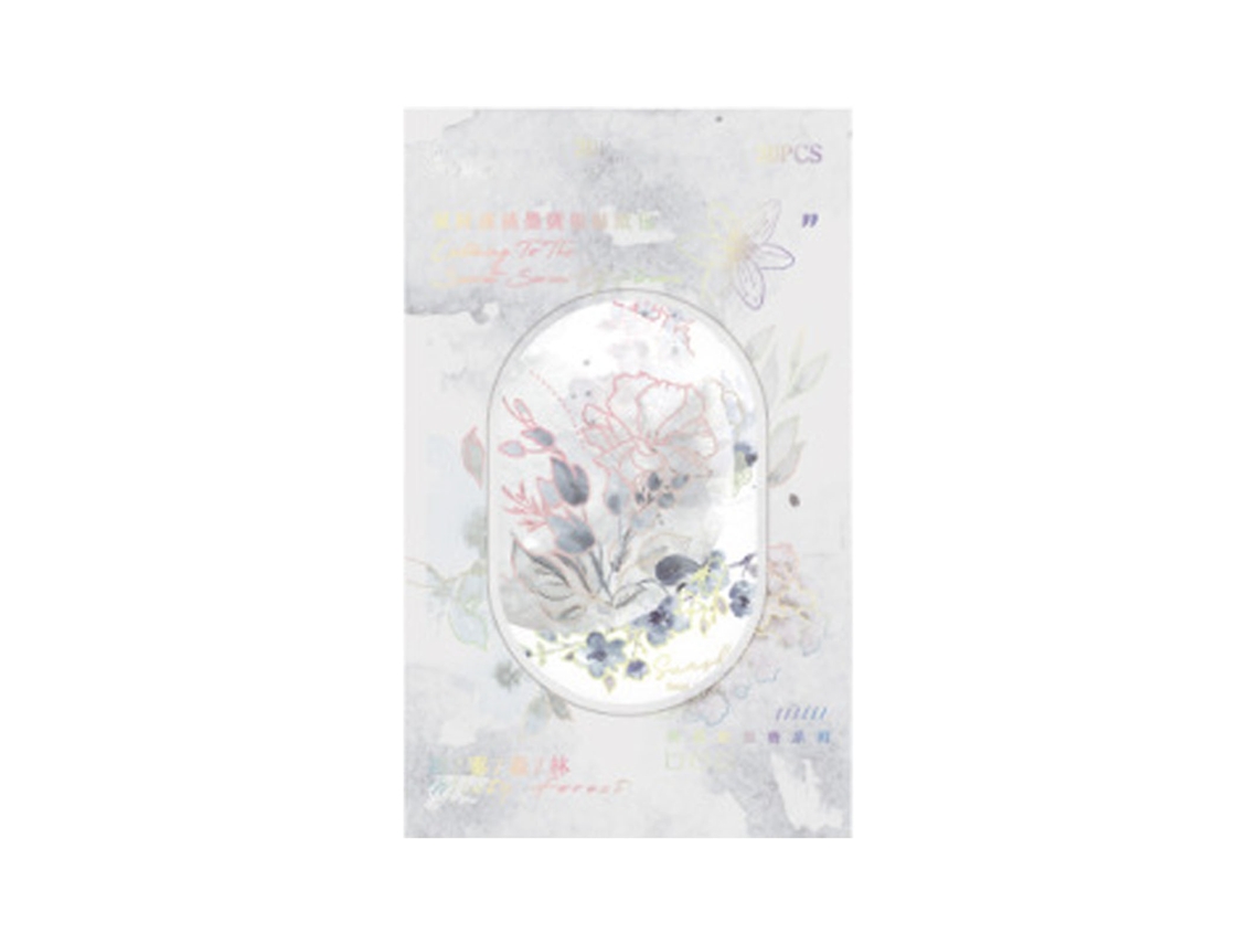 30pcs Adesivo Floral Aquarela PORTAL