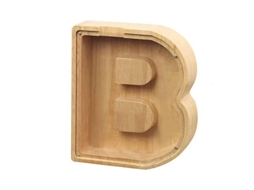 Banco De Cerillas De Letra De Madeira Xbi Para Guardar Cambios - 19x21x3.6cm 280g B