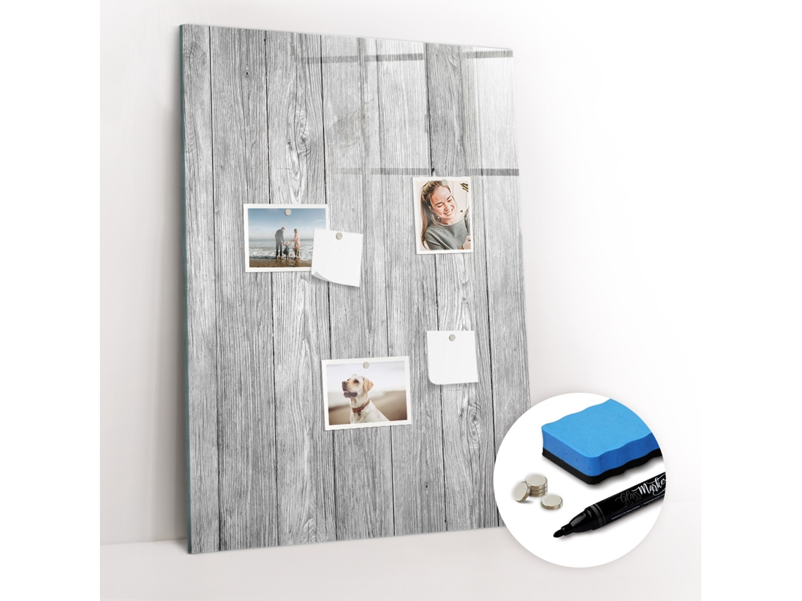Quadro Magnético Tábuas De Madeira Para O Quarto Das Crianças Espelharte (70x100 Cm)