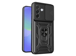 Capa Para Samsung Galaxy A27 5g - Case Rígido Anti Choque Película De Tela - Preto