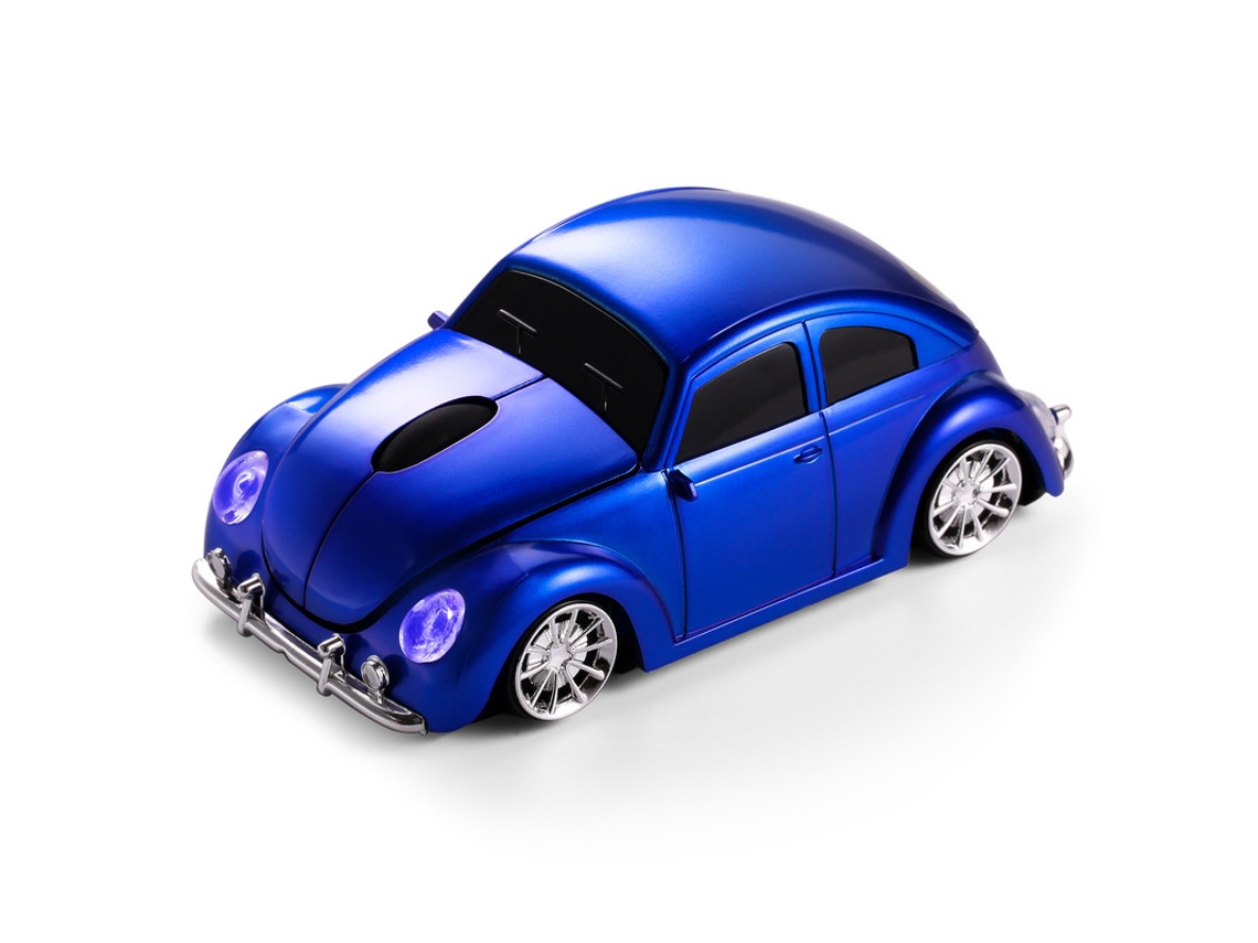 Rato Yizhood M 0308 Sem Fio 2.4ghz Beetle Car Shape Computador Usb Óptico 1600 Dpi Gaming Mini Para Laptop Pc Office Gamer Azul