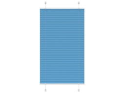 Vidaxl Azul Plissada Cega 80x150 Cm Largura Tecido 79,4 Cm Poliéster