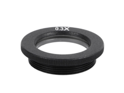 Lente Objetiva Auxiliar Microscópio Monocular 0.3x Alumínio 24mm | S/MARCA