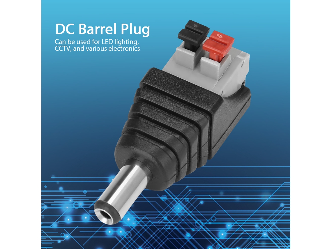 Laxiscreed Conector Rápido Dc Push Para Alimentação De Leds 5.5x2.1mm