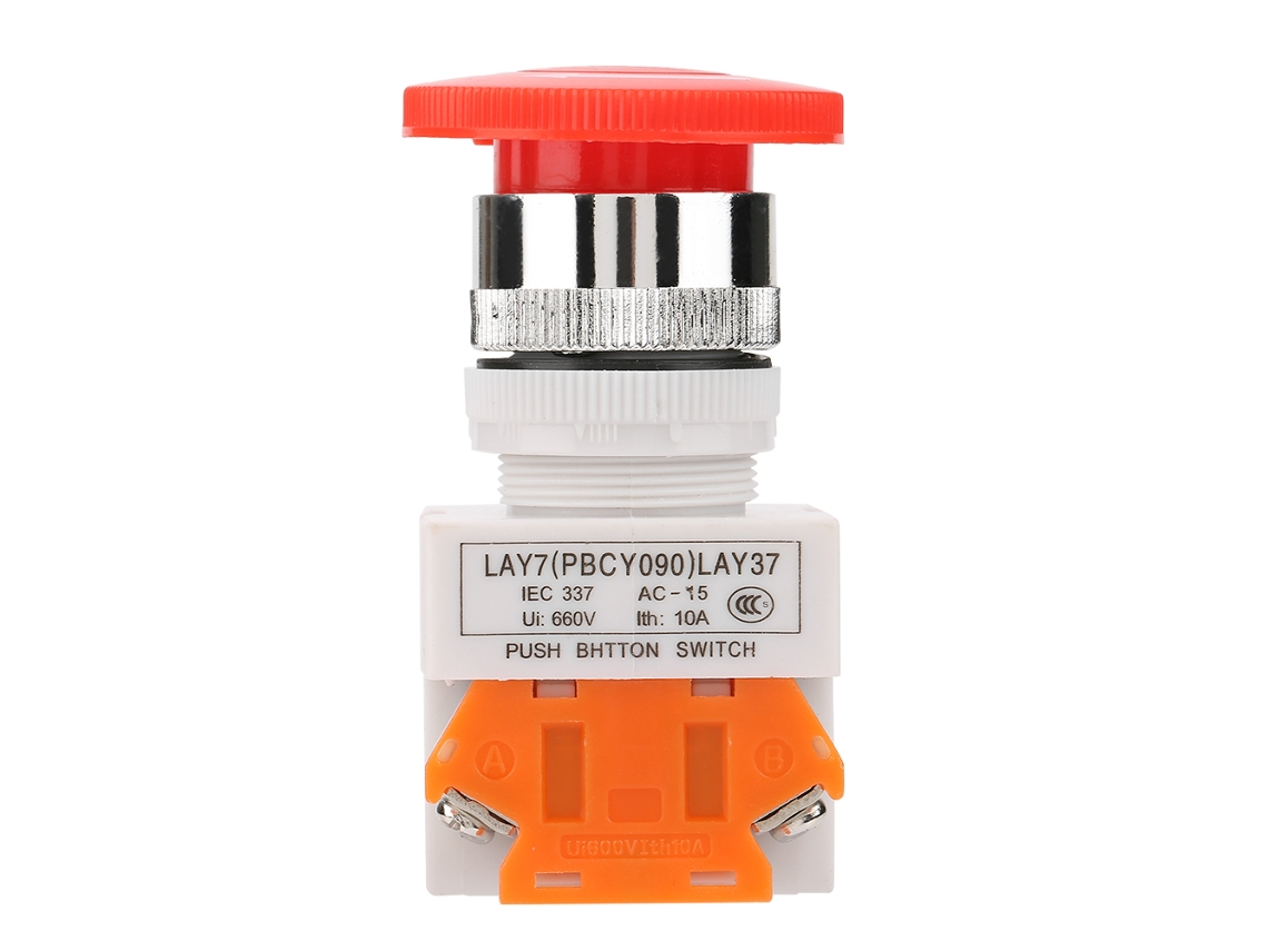 Botão de Parada de Emergência Auto bloqueante (22mm)