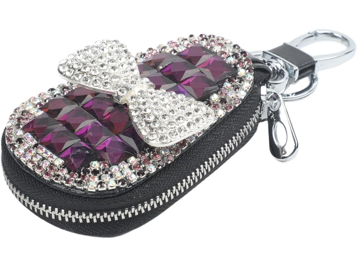Capa Para Carro Com Strass Brilhantes (branca)