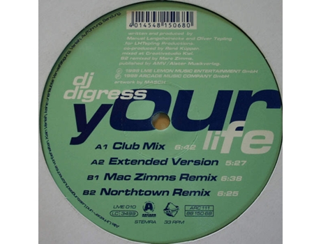 Sua Vida, Dj Digress Lme Records, Arcade Music Company