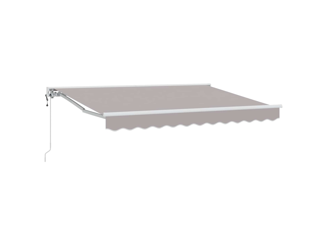 Vidaxl Toldo Retrátil Elétrico Cinzento-claro 3 X 2,5 M
