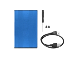 Aetheria carcaca de Hdd 2.5 Polegadas Usb2.0 480mbps 2tb Liga de Alumínio para Sata Ssd Windows Vista Azul