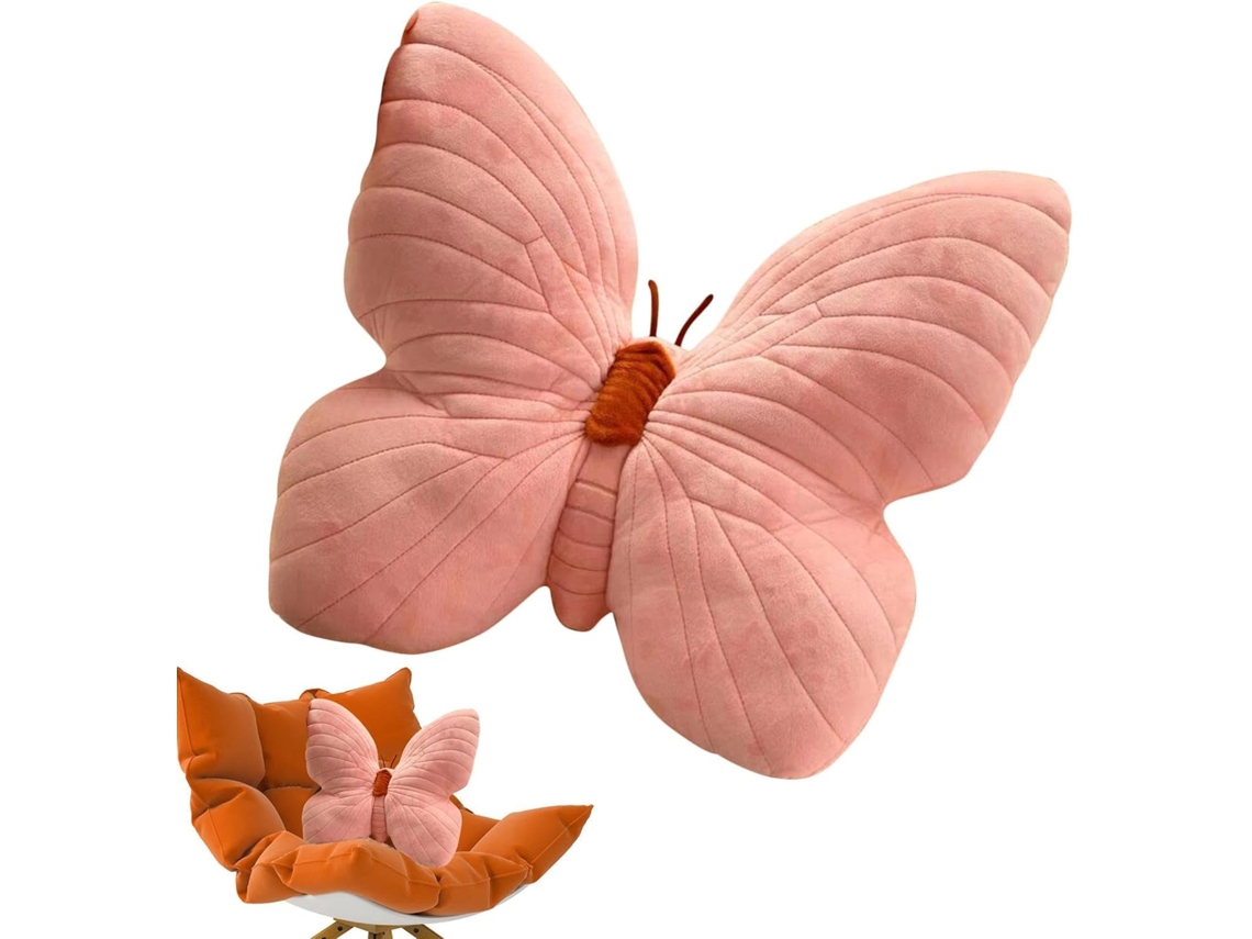 Almofada De Pelúcia Em Formato De Borboleta, Almofada Decorativa Para Sofá | Material Macio,