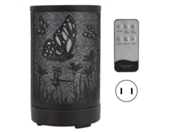 Laxiscreed Umidificador De Aromaterapia 200ml Com Controle Remoto E Grão De Madeira