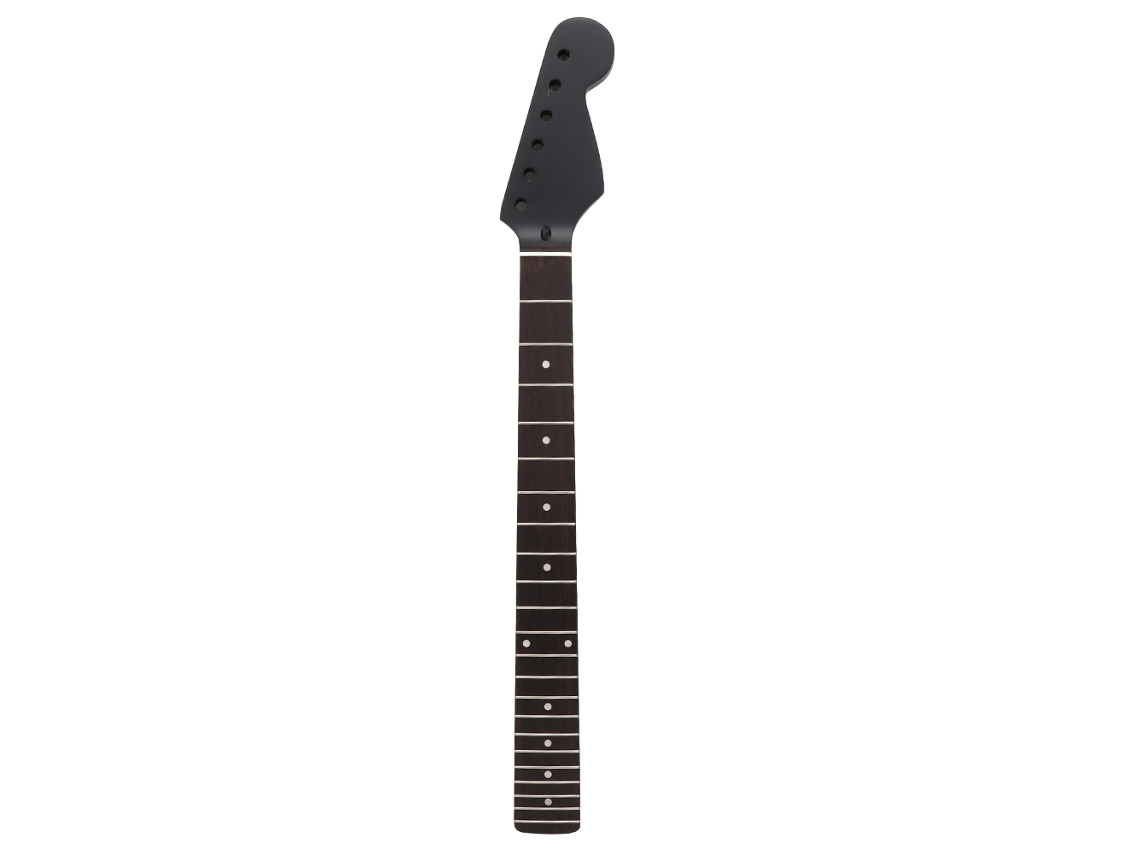 Braço de Guitarra Elétrica com 22 Trastes, Escala em Maple Preto e Jacarandá, Acessórios para Instrumentos AQUAFORGE
