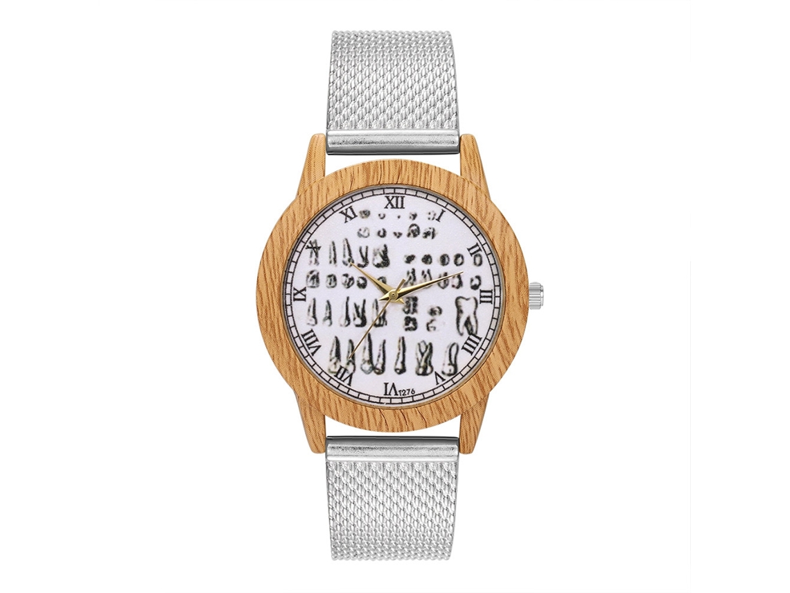 Relojes De Moda Unisex Hombre Mujer Cuarzo Pulsera Plata
