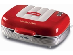 Sandwicheira ARIETE 1972/00 3 em 1 Cupcakes Vermelho (Outlet Grade A)
