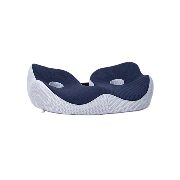 Almofada De Assento Ergonômica Em Espuma Viscoelástica Azul Marinho