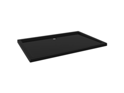 Base de Duche VIDAxL Retangular 80x120 cm Abs Preto
