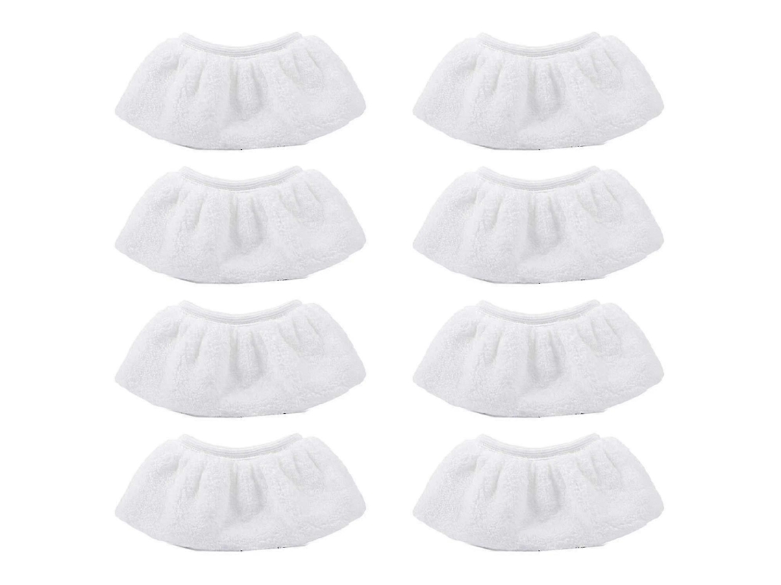 Conjunto de 8 Peças Proteção em Microfibra para Acessórios Bocal Manual do Limpador a Vapor Kärcher Easyfix Sc2 Sc3 Sc4 Sc5 BRILVIBERA