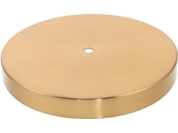Base Redonda De Ferro Baluue Para Luminária Mesa, 200x25 Mm, Cor Cobre Suporte Estável Para Luminárias De Mesa E