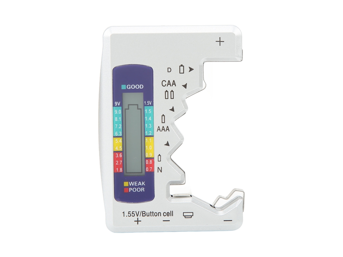 Yuru medidor Digital de Capacidade de Bateria Universal para D C N Aaa Aa 9v 1.5v Célula Botão