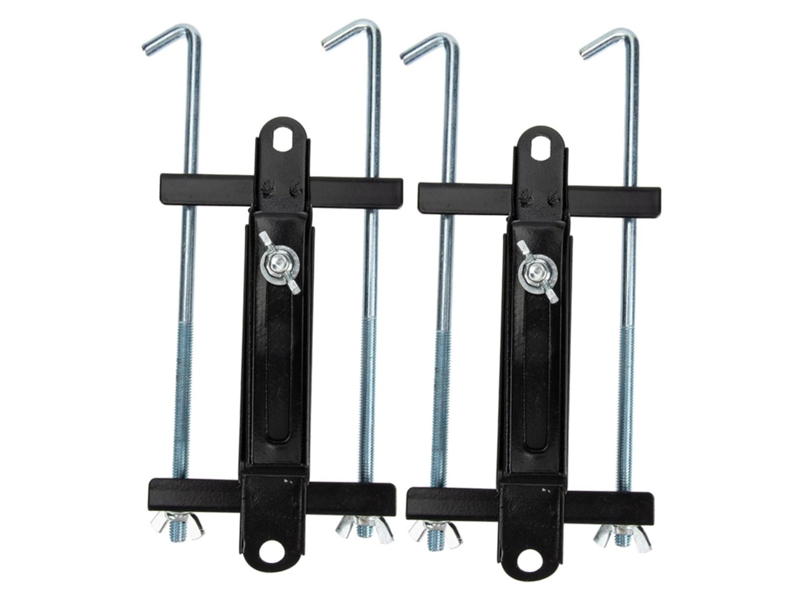 Conjunto de 2 suportes universais ajustáveis para baterias, para maior estabilidade do carro.