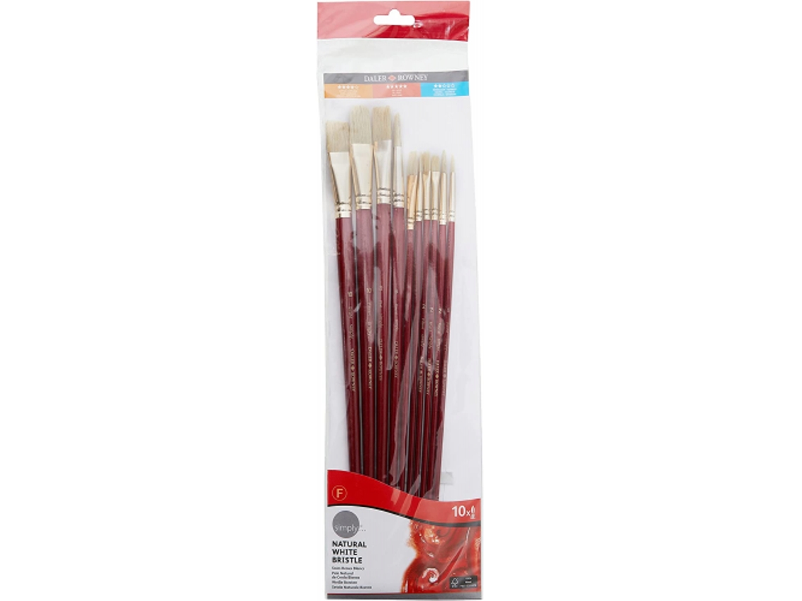 Conjunto de pincéis de tinta a óleo 10 peças