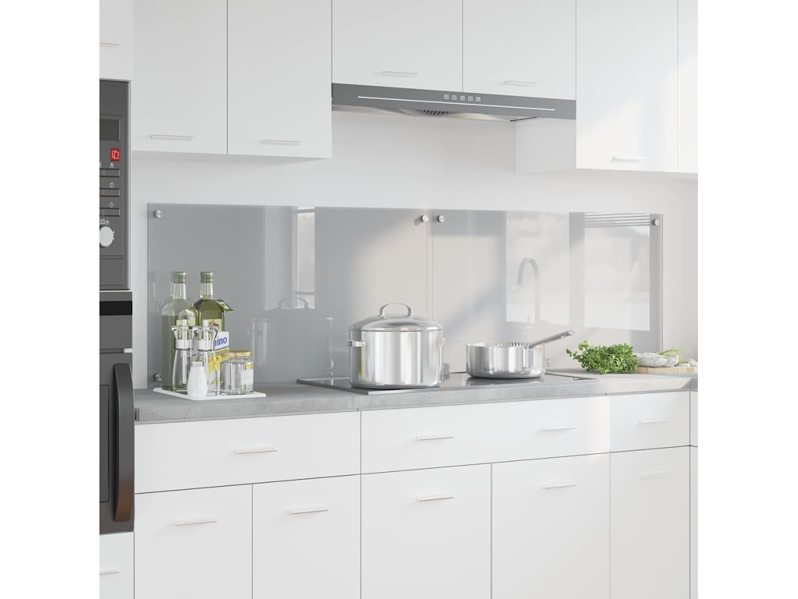 Vidaxl Painel De Cozinha 2 Unid. Cinzento-claro 90 X 50 Cm