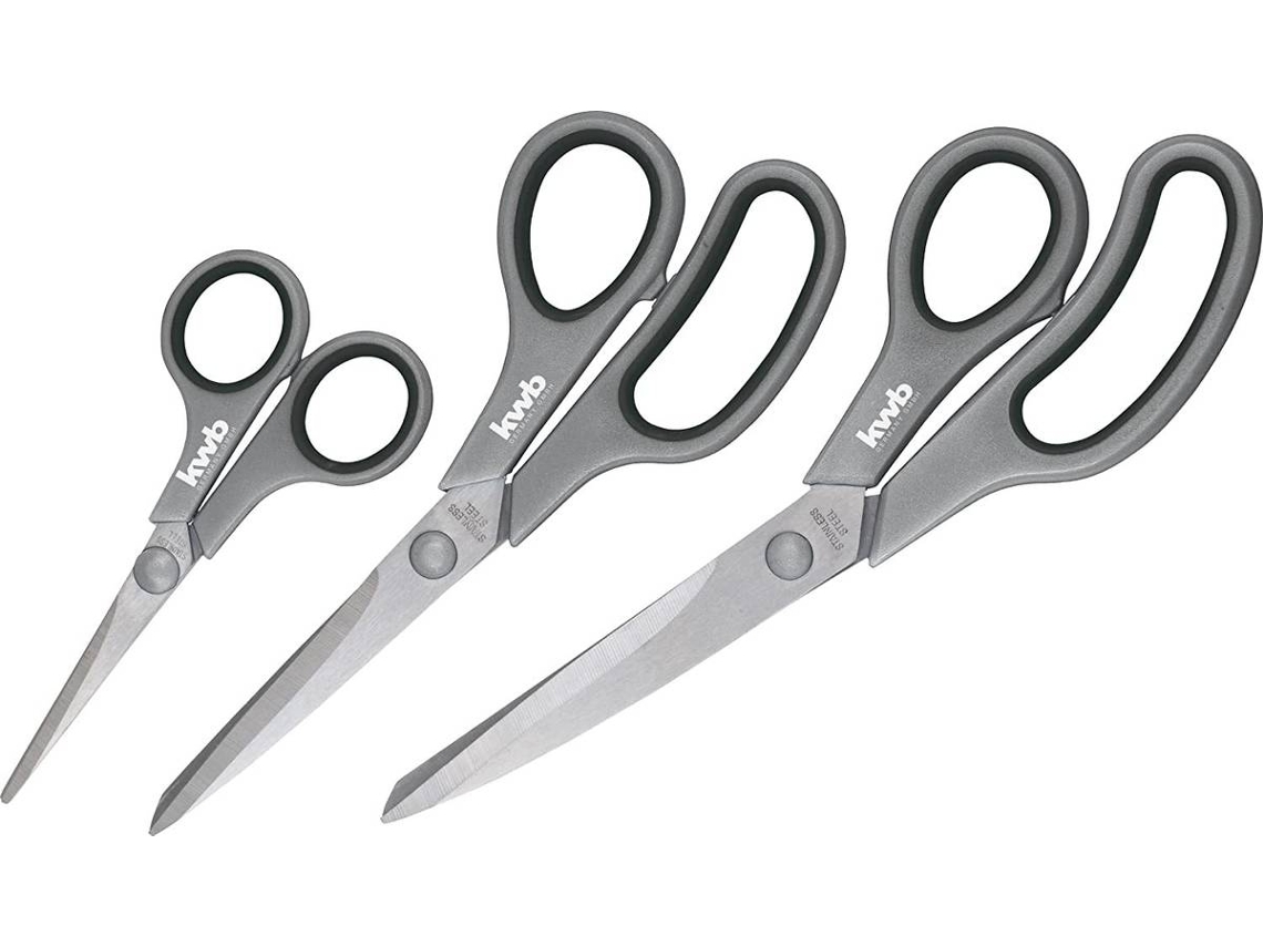 Conjunto de 3 Tesouras KWB Inox