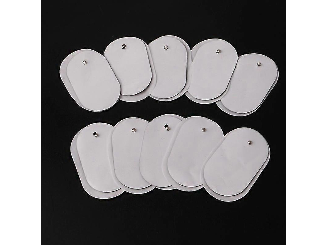 Lurelia Eletroestimulador Corporal Tens 10 Unidades 6,8 X 4 X 0,2 Cm 2,7 X 1,6 X 0,1 Silicone Branco