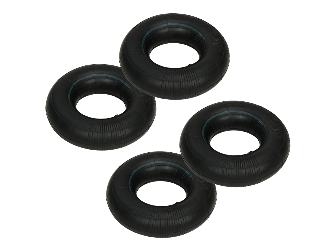 Vidaxl Câmara-de-ar P/ Carrinho De Carga 4 Pcs 3,00-4 260x85 Borracha