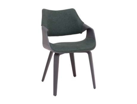 Áustria Cadeirão Estofado 51x82x43 Cm Em Contraplacado E Tecido Verde Sage Frankystar