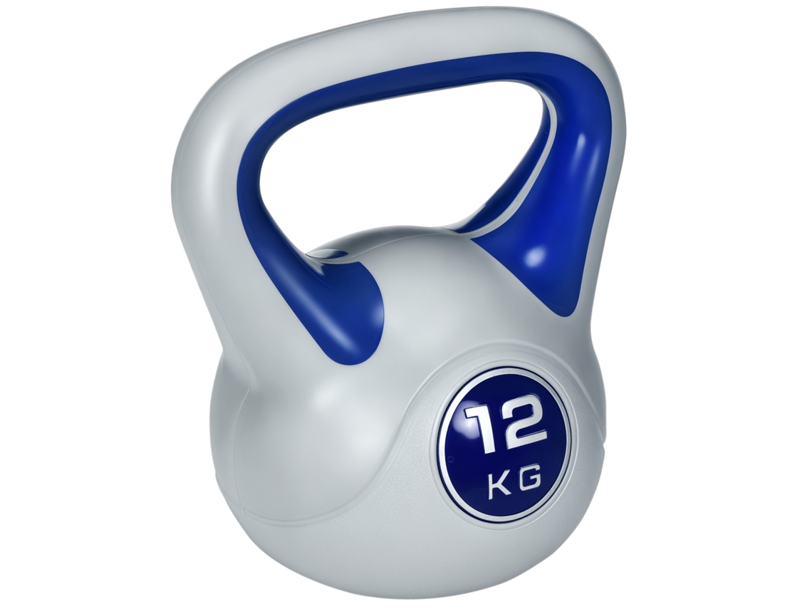 Kettlebell de 14 Kg, com base plana e alça, vermelho