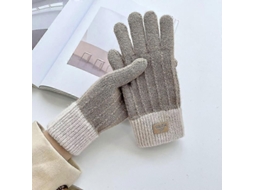 Luvas de malha de cashmere 2026 para uso com tela sensível ao toque, luvas de inverno quentes com forro grosso para homens e mulheres, para uso externo.