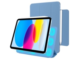 Capa Carteira Magnética Trifold para Apple Ipad 11 , Azul JUSTIN (2025/2022)