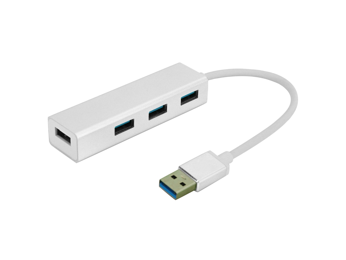 Hub Usb3.0 De 4 Portas Adaptador De 480 Mbps Em Liga De Alumínio Para Windows Os X Linux Ymcb210b