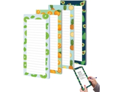 Conjunto De 4 Cadernos Pautados Com Tema De Frutas, Fáceis De Usar| Mini Para Casa, Viagens, Trabalho,