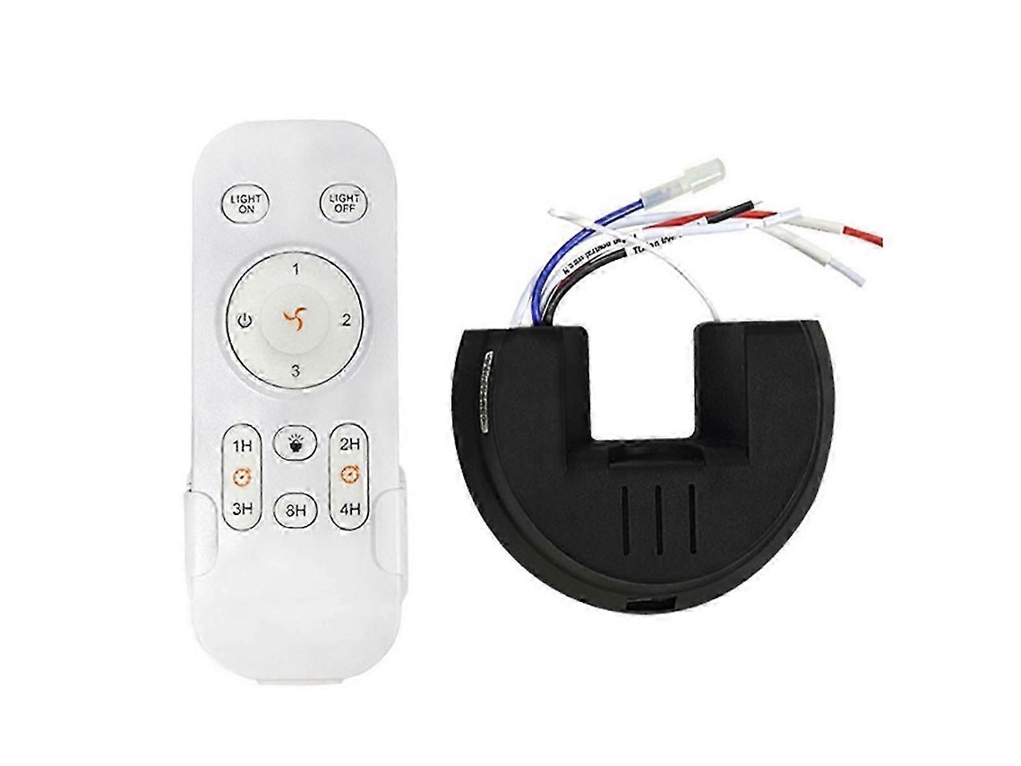 Universal Ceiling Fan Remote Control Kit, 3-speed, Timing, Light Control, For Ac Ceiling Fans, Easy Install, With Mounting Bracket